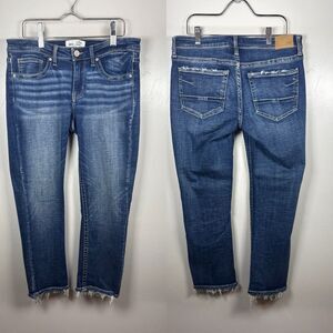 BKE Stella Slim Fit Low Rise Distressed Hem Jeans Women's Size 28